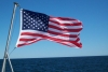 De vlag van onze boot