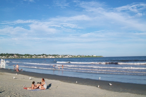 Het strand van Newport