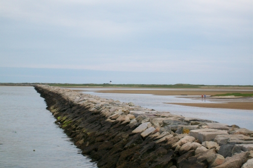 Cape Cod: let op het vuurtorentje in de achtergrond