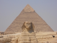 Sfinx bij de piramides