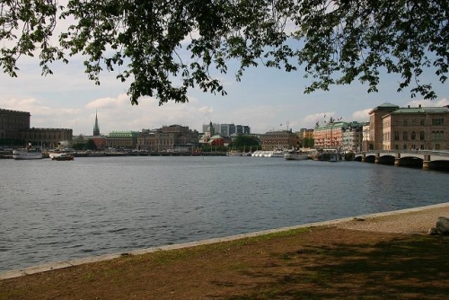 Zicht van op Skeppsholmen