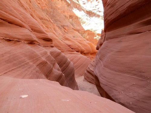 De laatste van Water Holes Slot Canyon